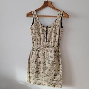 Unique! Josiane Perron "Farm Pasture" Print Dress-Small